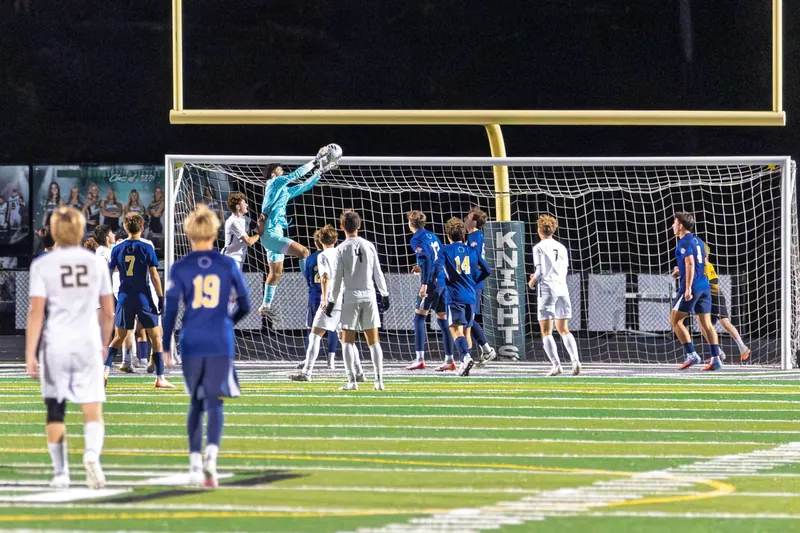 Commanding the box with a high catch